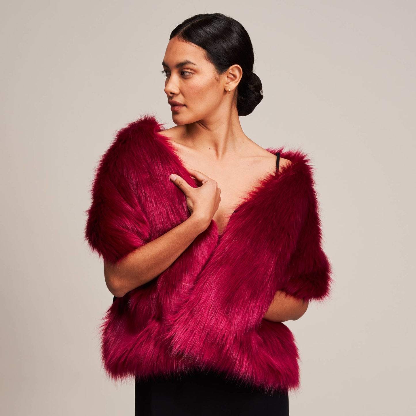 Luxury Faux Fur Pocket Stole