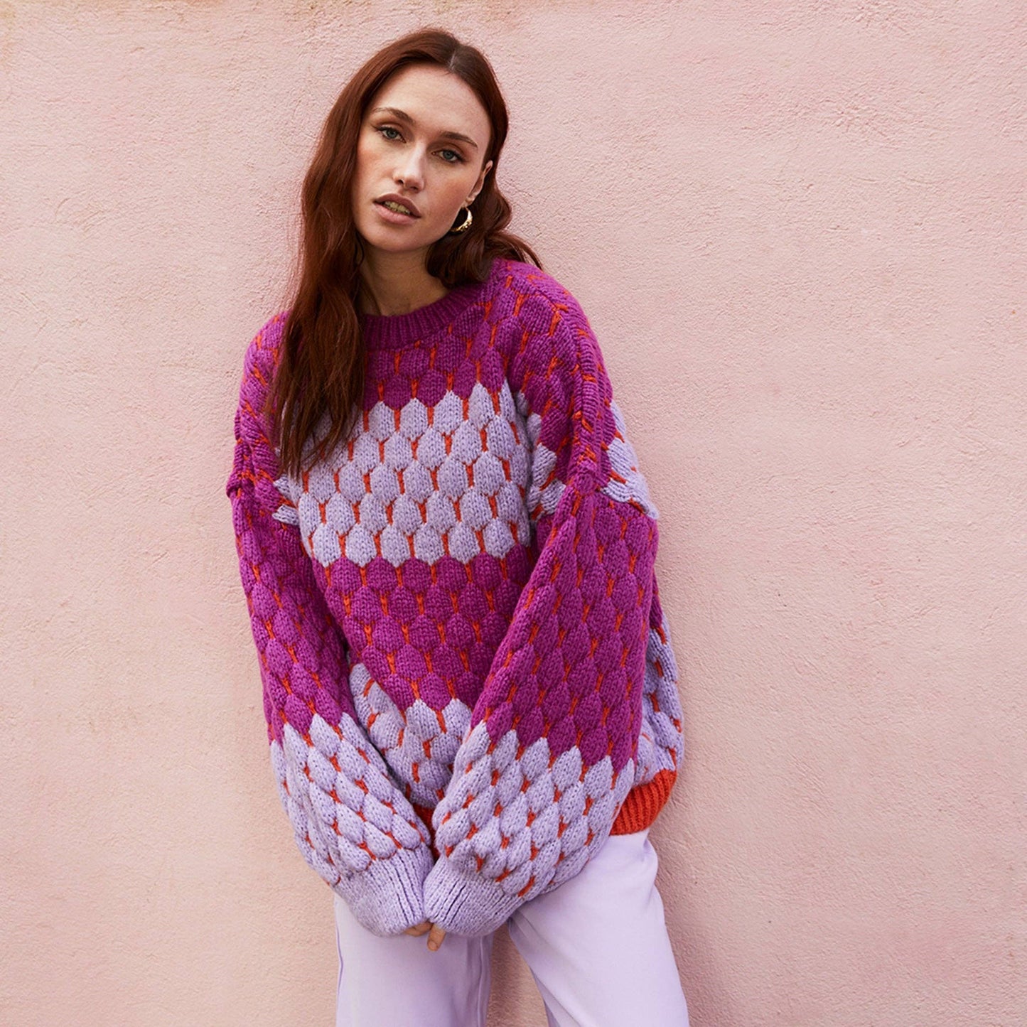 Purple Bubble Sweater
