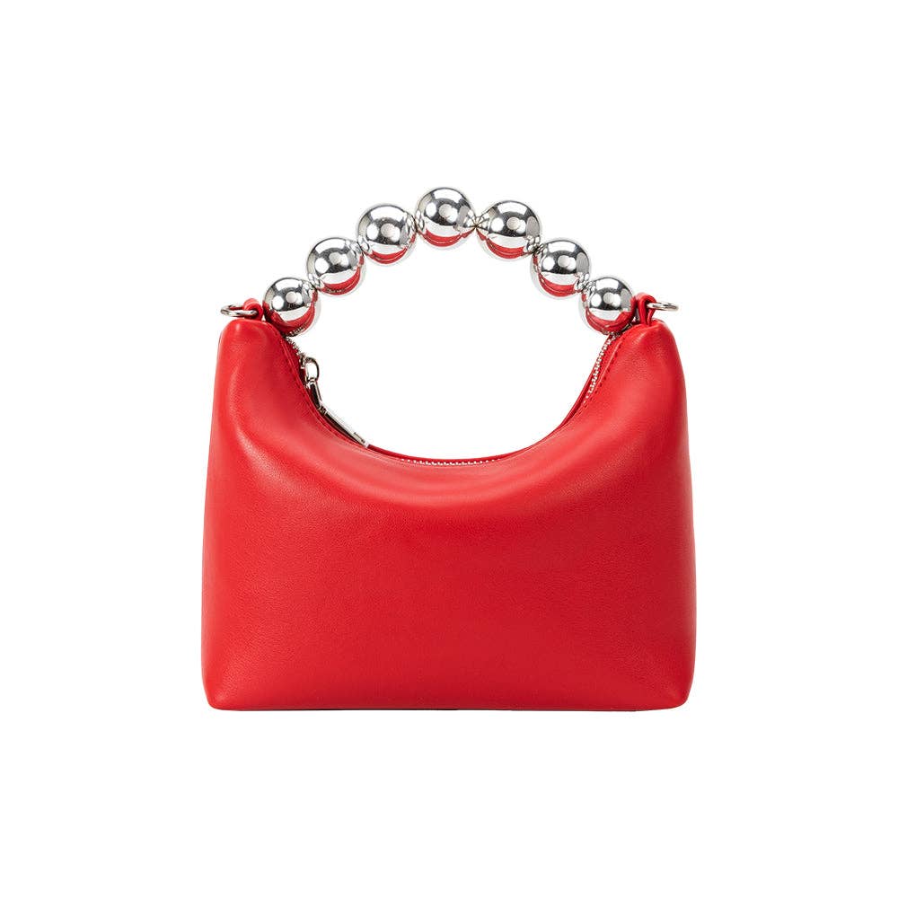 Recycled Vegan Crossbody Bag - Red