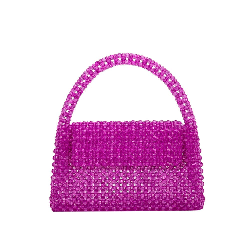 Beaded Bag in Orchid