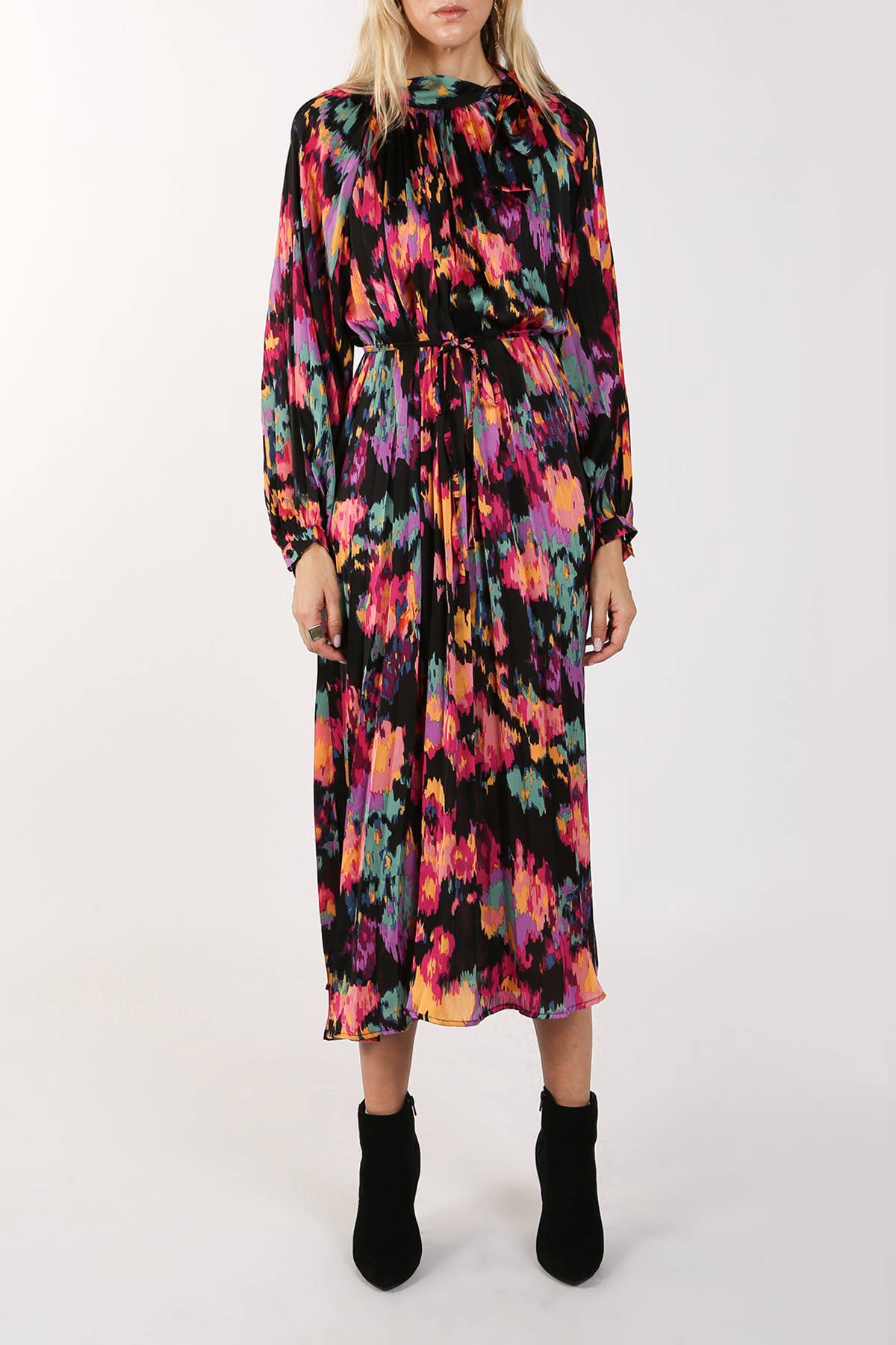 Pleated Maxi Dress