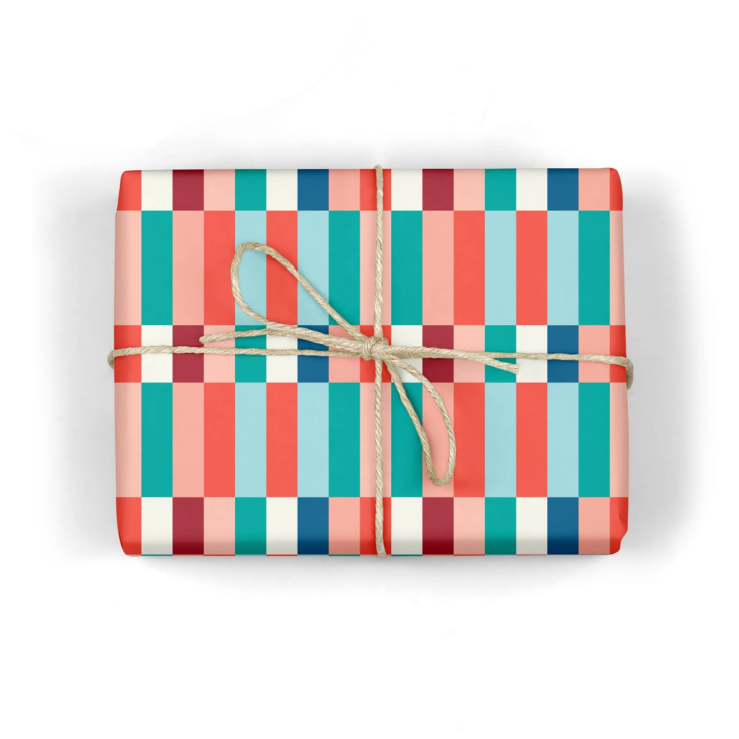 Checkerboard Stripe Gift Wrap