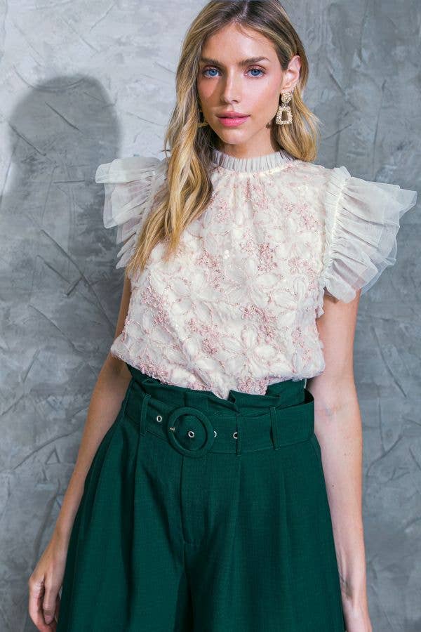 Flutter Sleeve Top