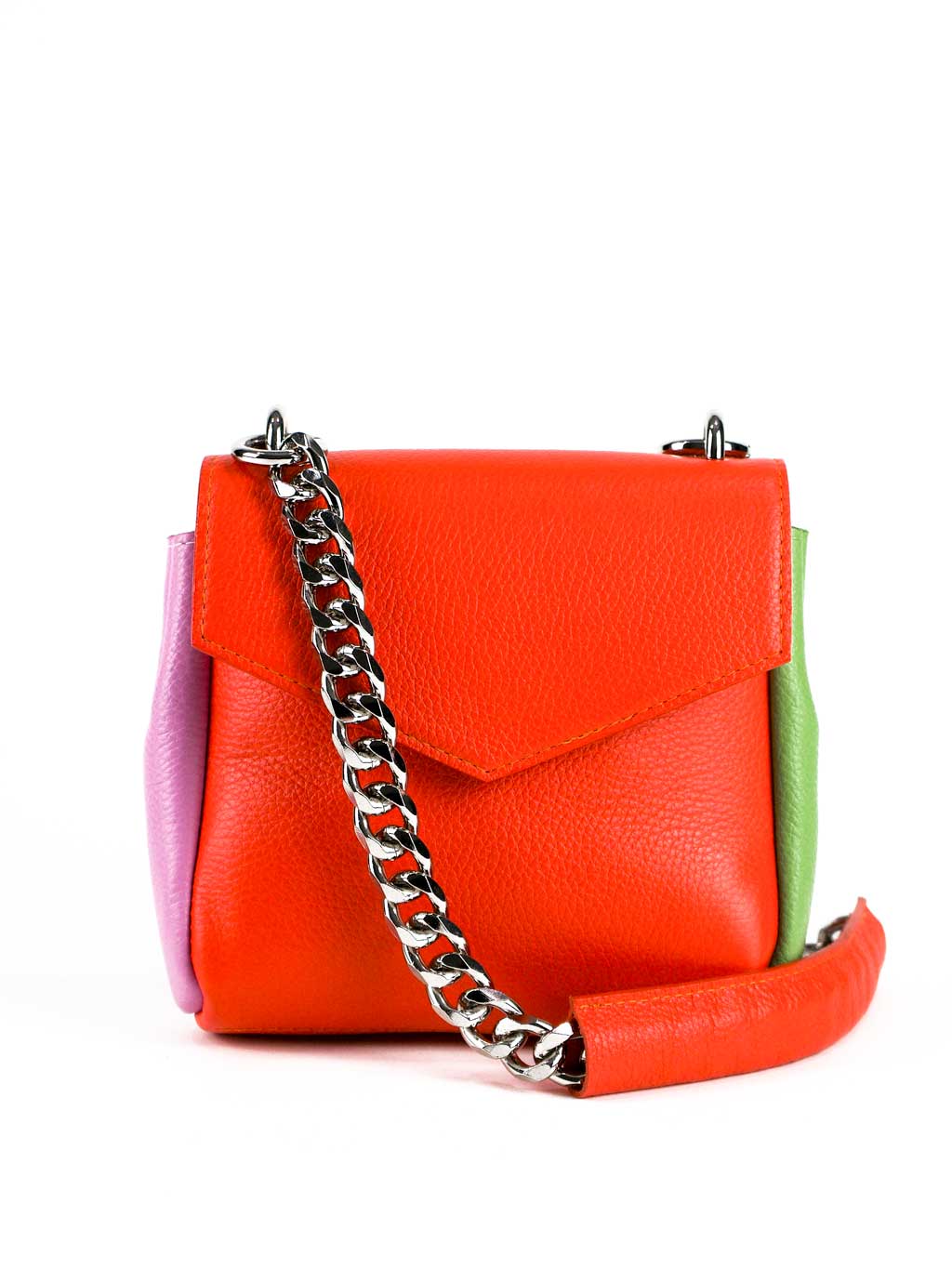 Box Bag in Tri Color