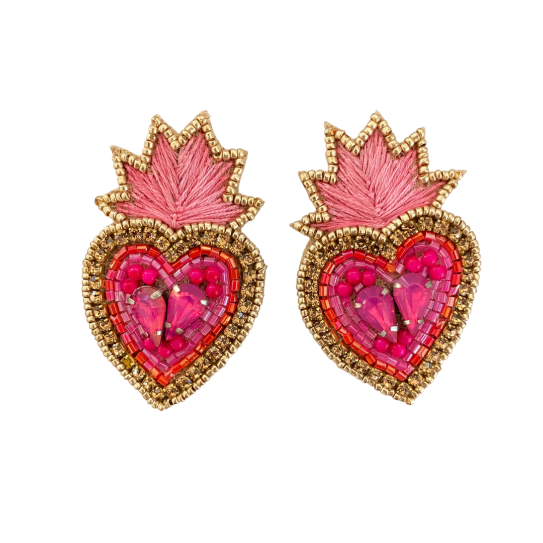 Bursting Heart Earrings