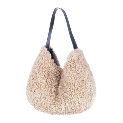 Luxury Faux Fur Slouch Bag