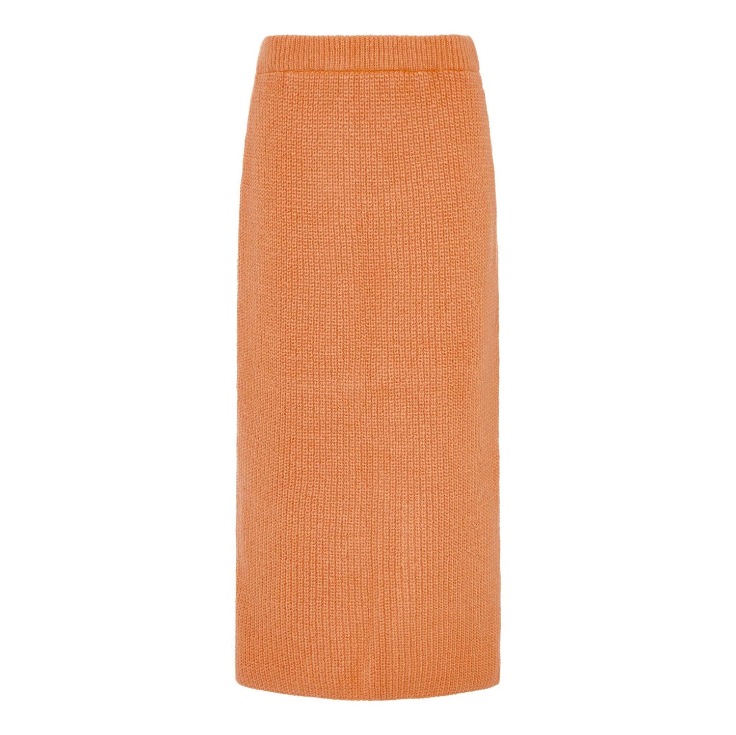 Cable Midi Skirt in Apricot