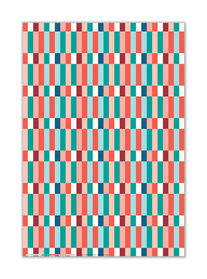 Checkerboard Stripe Gift Wrap