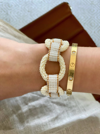 Links Bracelet in Ivory