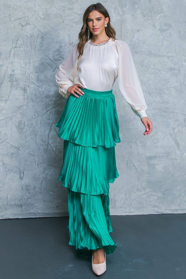 Tiered Maxi Skirt