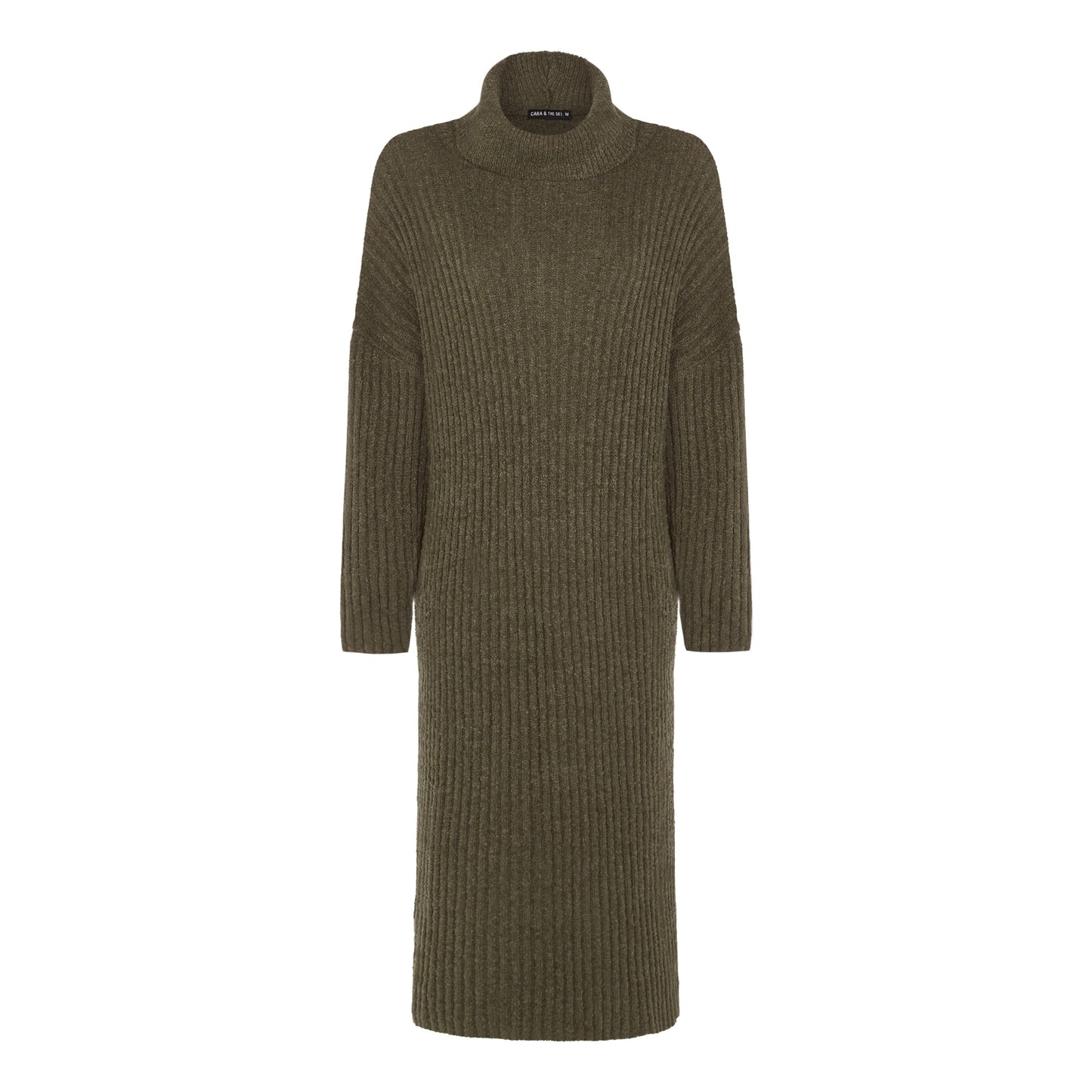 Roll Neck Midi Dress