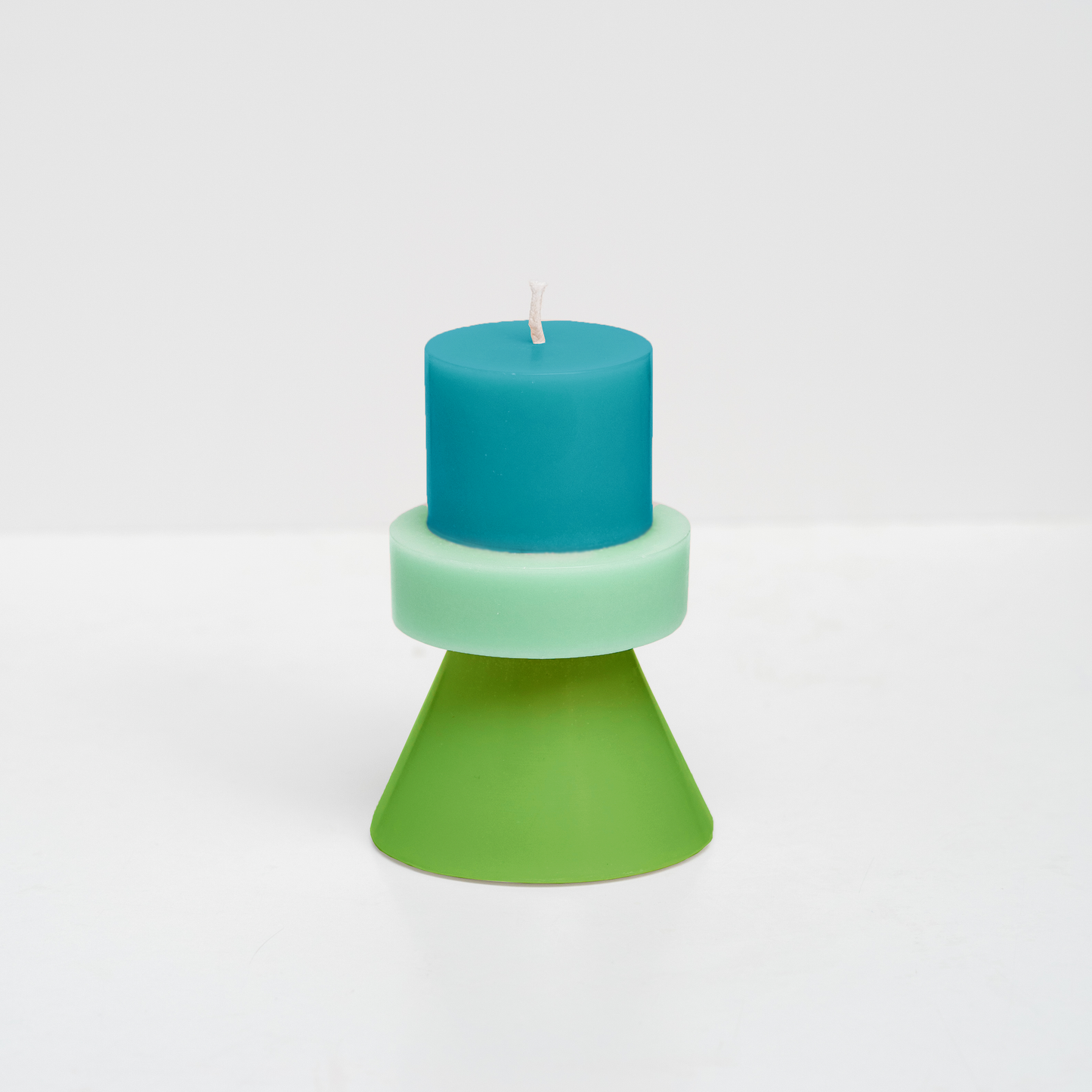 Mini Stack Candle in Green