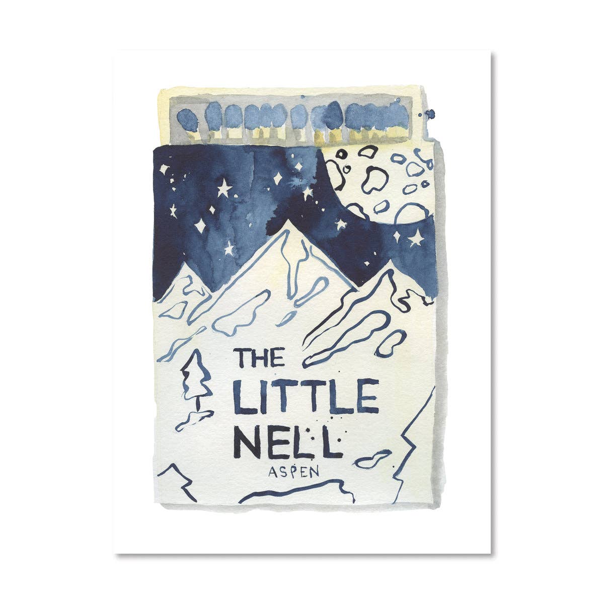 Little Nell Matchbook Watercolor Print