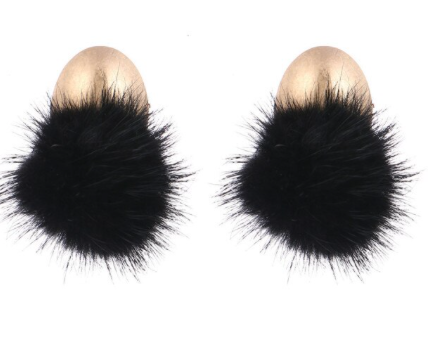 Milton Earrings in Black